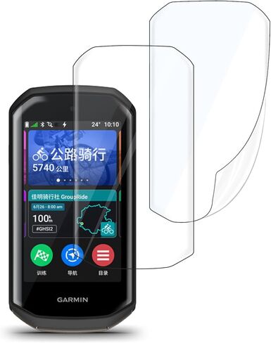 3 حزمة متوافقة مع Garmin Edge 1050 واقي الشاشة واضحة ومرنة TPU [ليس الزجاج] واقي كمبيوتر الدراجة المغطى بالكامل لفيلم Garmin 1050 مع لمسة حساسة ومضادة للقرعة in Kuwait