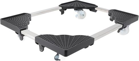 Akozon PC Tower Stand With Caster Wheels Universal CPU STAND STAND ROLLING CART للمنزل والمكتب in Saudi Arabia