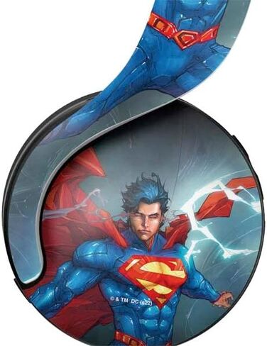 Skinit Skinit Gaming Gaming Skin متوافق مع سماعة Pulse 3D اللاسلكية لـ PS5 - تصميم DC Comics المرخص رسميًا Superman Superman Dise in Kuwait