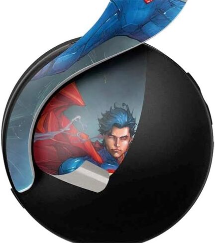 Skinit Skinit Gaming Gaming Skin متوافق مع سماعة Pulse 3D اللاسلكية لـ PS5 - تصميم DC Comics المرخص رسميًا Superman Superman Dise in Kuwait