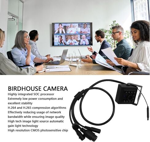 ASHATA Outdoor Low Light Camera Module with H.265/H.264 Compression 1/2.7in CMOS Sensor for Birdhouse Monitoring LAN to Phone Real Time Video (2MP) in Saudi Arabia