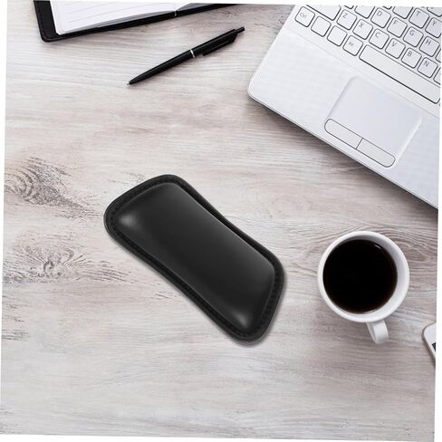 الراحة المعصم المريحة للماوس ولوحة المفاتيح دعم اليد المريحة للكمبيوتر المحمول والمكتب استخدام جلود سود in Kuwait