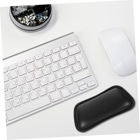 الراحة المعصم المريحة للماوس ولوحة المفاتيح دعم اليد المريحة للكمبيوتر المحمول والمكتب استخدام جلود سود in Kuwait