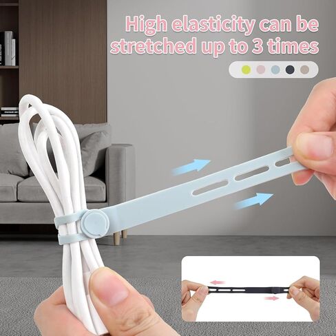 عام 15 PCS روابط كبل السيليكون ، قابلة لإعادة الاستخدام ، مرونة عالية ، قفل الإبزيم ، منظم الحبل للسماعات ، شاحن الهاتف ، كابلات البيانات ، الأسود ، الأخضر ، الكاكي ، الأزرق ، الوردي in Saudi Arabia