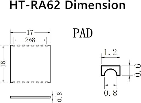 Heltec HT-RA62 LoRa Series Module with SX1262 Chip Secondary Development Supports LoRaWAN Protocol High Sensitivity -129dBm (902-928MHz) in Saudi Arabia