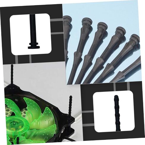 Angoily 20pcs Rubber Shockproof Screws for Computer Cooling Fans Easy Installation Noise Reduction Mounting Screws for Cases and Radiators in Saudi Arabia