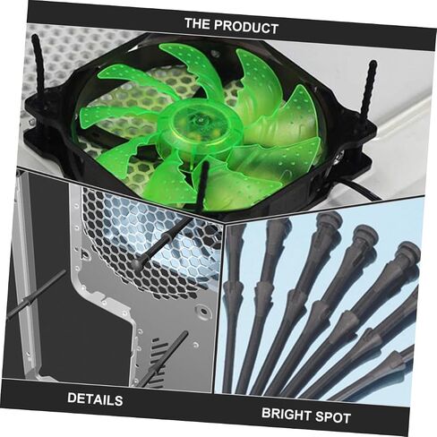 Angoily 20pcs Rubber Shockproof Screws for Computer Cooling Fans Easy Installation Noise Reduction Mounting Screws for Cases and Radiators in Saudi Arabia
