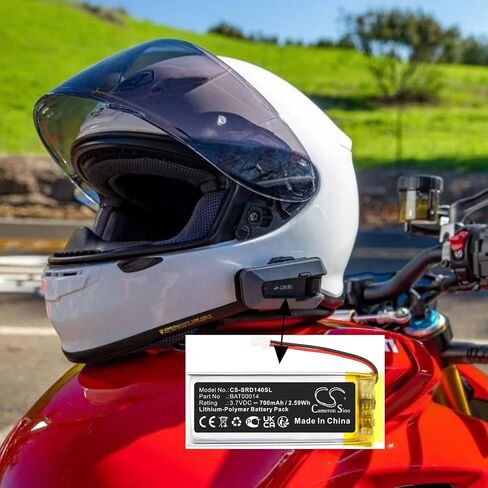 Cameron Sino 700mAh / 2.59WH بديلة بديلة لـ Cardo Packtalk Edge ، BAT00014 in Saudi Arabia
