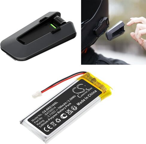 Cameron Sino 700mAh / 2.59WH بديلة بديلة لـ Cardo Packtalk Edge ، BAT00014 in Saudi Arabia