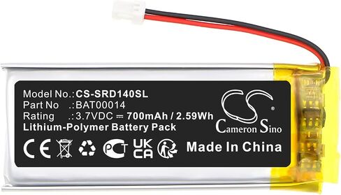 Cameron Sino 700mAh / 2.59WH بديلة بديلة لـ Cardo Packtalk Edge ، BAT00014 in Saudi Arabia
