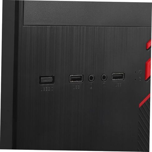 Housoutil Mini Compact Computer Case Screatable Swate Hrughis Chassis Develed Glass Side Design for Office and Matx Motherboard Black in Kuwait