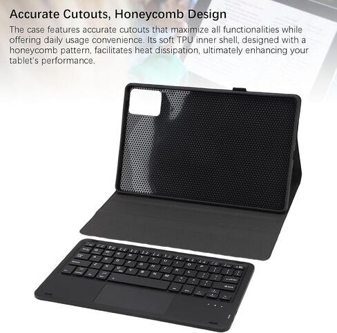 لوحة مفاتيح DIYEENI CASE لـ TAB K11 PLUS 11.5in 2024 (TB352FU) - لوحة مفاتيح Bluetooth المغناطيسية القابلة للفصل ، حالة رفيعة مع حامل القلم ، ودعم زوايا مشاهدة متعددة in Kuwait
