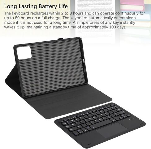 لوحة مفاتيح DIYEENI CASE لـ TAB K11 PLUS 11.5in 2024 (TB352FU) - لوحة مفاتيح Bluetooth المغناطيسية القابلة للفصل ، حالة رفيعة مع حامل القلم ، ودعم زوايا مشاهدة متعددة in Kuwait