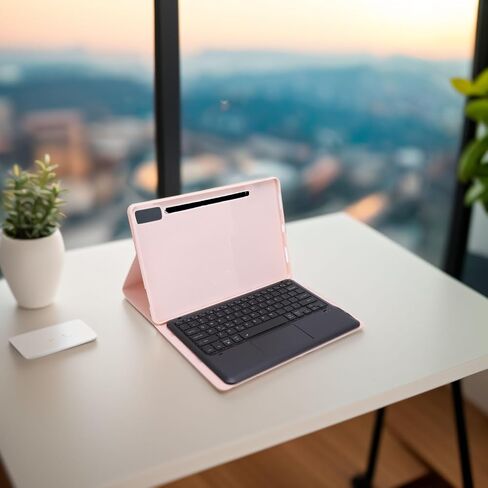 DIYEENI TAB P12 12.7 بوصة 2023 CASE مع لوحة المفاتيح عالية الدقة و 7 Color Backlight ، حالة لوحة المفاتيح اللاسلكية القابلة للفصل لعلامة التبويب P12 12.7 بوصة 2023 (TB-370FU) (أرجواني) in Kuwait