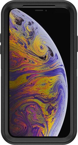 Otterbox Defender Series Case Rugged Case for iPhone XS & iPhone X - Case فقط - عبوة غير متوفرة - أسود (مع الدفاع الميكروبي) in Saudi Arabia