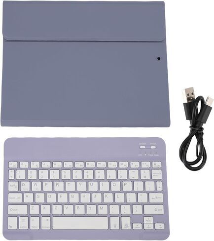 حالة لوحة المفاتيح DIYEENI لـ iPad9/8/7th Gen ، iPadpro ، iPadair 3 | 7 لون الخلفية | لوحة مفاتيح مغناطيسية قابلة للفصل | حالة حماية قرص اللوحي مع حامل قلم رصاص ، بو الجلود (الوردي) in Kuwait