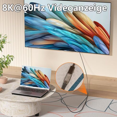 كبل امتداد USB C الطويل 20 قدمًا ، 20 جيجابت في الثانية/100 واط USB3.2 نوع C Extender Cord ، 4K@60Hz إخراج الفيديو نايلون مضفر USBC الذكور إلى USB-C توافق كابل الشحن مع Thunderbolt 4/3 in Kuwait