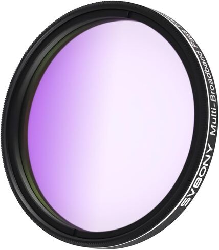 SVBONY SV260 Telescope Filter, 2'' Multi-bandpass Star Field Filter, Cut-Off Depth OD4, Light Pollution Filter Bundle with SV226 M54 Telescope Filter Drawer for Deep Sky Astrophotography in Saudi Arabia
