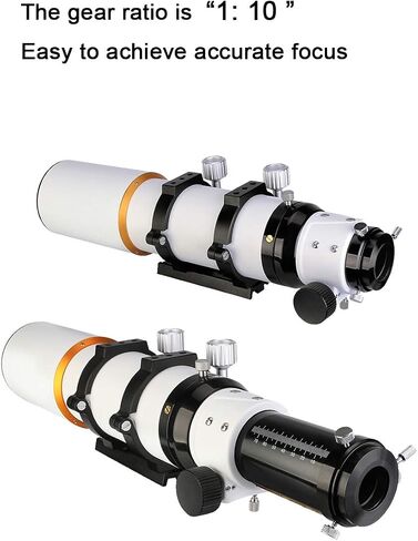 SVBONY SV503 Refractor Telescope, 80mm F7 Extra Low Dispersion Achromatic Refractor OTA Bundle with SV193 Focal Reducer 0.8X Field Flattener, SV226 M54 Filter Drawer for Deep Sky Astrophotography in Saudi Arabia