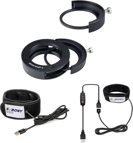 SVBONY SV172 Dew Heater Strip 320 mm Lens Heater Warmer, 240mm 3 Gear Regulator Temperature USB Universal Dew Heater Bundle with SV226 M54 Telescope Filter Drawer for Deep Sky Astrophotography in Saudi Arabia