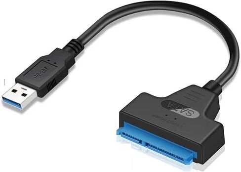 SATA إلى USB 3.0/2.0 كابل يصل إلى 6 جيجابت في الثانية لمدة 2.5 بوصة محرك الأقراص الصلبة الخارجي SSD SATA 3 22 دبوس محول USB 3.0 إلى SATA III سلك (USB 3.0) in Kuwait