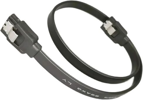 SATA 3.0 CABLE DISK DATA CABILE SOL*/ID STARIAL SATA مرنة نقل سريع .4M .8M (0.4 متر ، مستقيم) in Saudi Arabia
