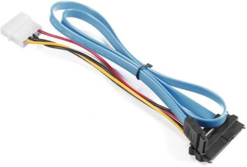 SFF-8482 S/As 29pin محرك الأقراص الثابتة كابل الأزرق S/فيما يتعلق بكبل بيانات Cable Disk Cable Cable Sata 70 سم 70 سم in Saudi Arabia
