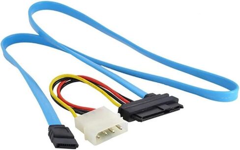 SFF-8482 S/As 29pin محرك الأقراص الثابتة كابل الأزرق S/فيما يتعلق بكبل بيانات Cable Disk Cable Cable Sata 70 سم 70 سم in Saudi Arabia