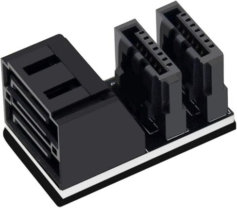 2 7pin محول محول PL-ug ولعب 90/180 درجة SATA أعلى زاوية SATA 7PIN لسطح المكتب اللوحة الأم (180 درجة) in Kuwait