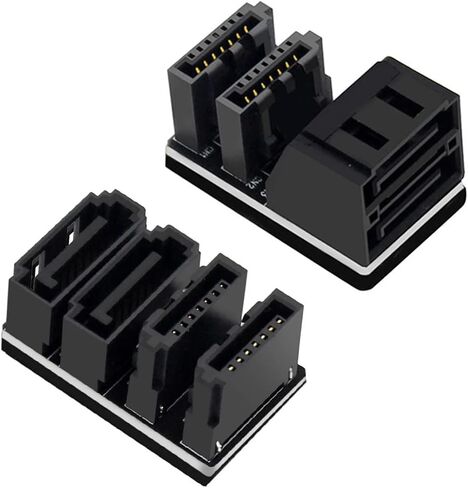 2 7pin محول محول PL-ug ولعب 90/180 درجة SATA أعلى زاوية SATA 7PIN لسطح المكتب اللوحة الأم (180 درجة) in Kuwait