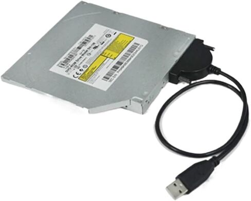 كابل SATA USB 2.0 إلى M1NI SATA II 7+6 13PIN محول لـ CD/DVD ROM Slimline Drive Cable Sway in Saudi Arabia