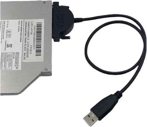 كابل SATA USB 2.0 إلى M1NI SATA II 7+6 13PIN محول لـ CD/DVD ROM Slimline Drive Cable Sway in Saudi Arabia