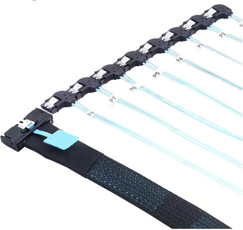 0.5M MCIO 74P 8X 8I S/AS SFF-8654 8i PCI-E Ultraport Slimline 5.0 to 8X SATA 7P Left Angle Female Cord in Saudi Arabia