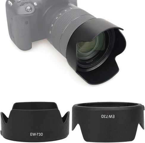 Gugxiom البلاستيك EW 73D عدسة Lens Lens لـ EF S من 18 إلى 135 ملم F3.5 إلى 5.6 هو USM ، استبدال عدسة الكاميرا in Saudi Arabia