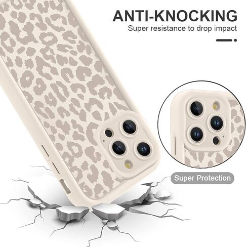 Cute Cheetah Print Phone Case for iPhone 15 Case 6.1", Aesthetic Luxury Black Leopard Pattern Design Cover Shockproof Soft Slim TPU Full Camera Lens Protective Funda for Women Girls in Saudi Arabia