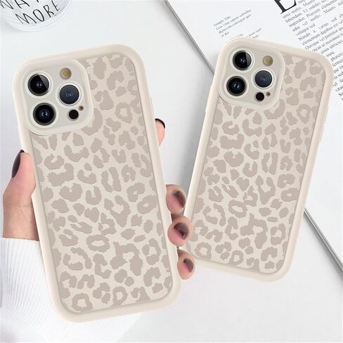 Cute Cheetah Print Phone Case for iPhone 15 Case 6.1", Aesthetic Luxury Black Leopard Pattern Design Cover Shockproof Soft Slim TPU Full Camera Lens Protective Funda for Women Girls in Saudi Arabia