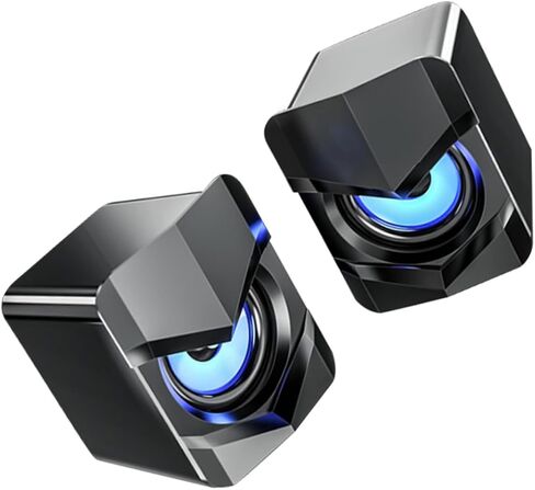 Homoyoyo 2pcs Compact Multimedia Speakers USB-Powered Desktop Laptop Computer Speakers Wired in Saudi Arabia