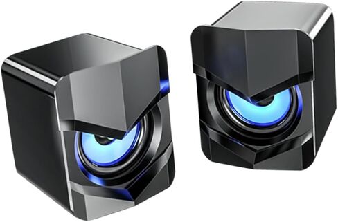2PCS MINI Audios مكبرات صوت الكمبيوتر مكاتب الهاتف مكبرات الصوت USB STEREO سطح المكتب كمبيوتر USB in Saudi Arabia