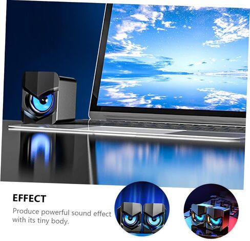 2PCS MINI Audios مكبرات صوت الكمبيوتر مكاتب الهاتف مكبرات الصوت USB STEREO سطح المكتب كمبيوتر USB in Saudi Arabia