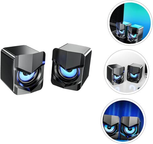 2PCS MINI Audios مكبرات صوت الكمبيوتر مكاتب الهاتف مكبرات الصوت USB STEREO سطح المكتب كمبيوتر USB in Saudi Arabia