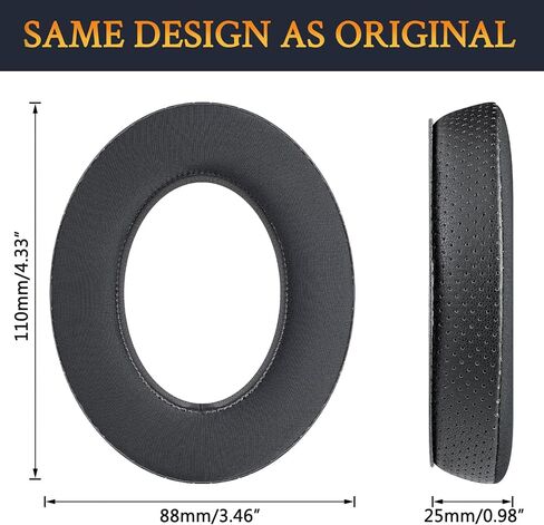 SOULWIT Cooling Gel Earpads Replacement for Kingston Headphones HyperX Cloud Revolver, Revolver S Gaming Headset, Ear Pads Cushions with High Density Foam - Black in Saudi Arabia