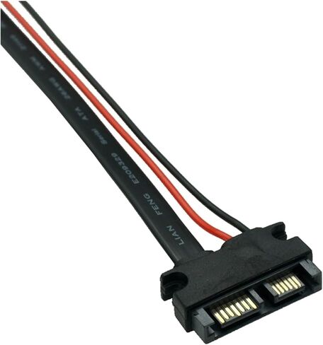 SATA Cable Serial ATA 22Pin 7+15 أنثى إلى Slimline Sata 13pin 7+6 دبوس محول موصل الذكور 30 ​​سم/1 قدم/12 بوصة in Saudi Arabia