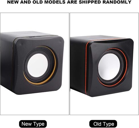 USB Powered Stereo Speaker System,Computer Speakers,Small Size,with 3.5 mm Aux Audio Plug to Connect to Laptop, Notebook, Desktop, Computer,Black(Two-Channel) in Saudi Arabia