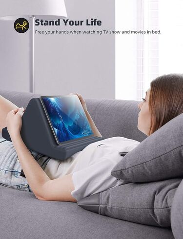 Lamicall Laptop Stand for Desk with 360 Rotating Base + Tablet Pillow Stand with 6 Viewing Angles in Saudi Arabia