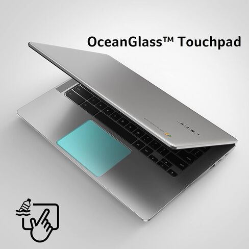 Acer Chromebook 314 CB314-3HT-C9VS | Intel Celeron N4500 | 14 "عرض HD IPS كامل اللمس | Intel UHD Graphics | 4GB LPDDR4X | 128GB EMMC | Wi-Fi 6 | DTS Audio | Chrome OS | Silver Pure in Saudi Arabia