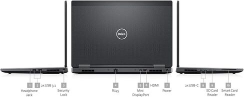 Dell Precision 7530 محطة عمل Mobile 15.6 "FHD LAPTOP ، Intel Core I5-8400H 2.5GHz ، 32GB DDR4 RAM ، 512GB SSD ، NVIDIA QUADRO P2000 ، Type-C ، HDMI ، Win 10 Pro (READED) in Kuwait