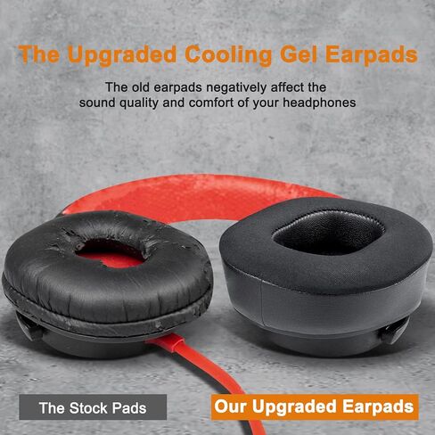 SOULWIT Earpads Replacement for Sony MDR-ZX750 (ZX750BN/ZX750AP/ZX750DC) Headphones, Ear Pads Cushions with Noise Isolation Foam-CG Black in Saudi Arabia