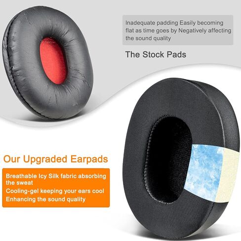 SOULWIT Earpads Replacement for Sony MDR-ZX750 (ZX750BN/ZX750AP/ZX750DC) Headphones, Ear Pads Cushions with Noise Isolation Foam-CG Black in Saudi Arabia