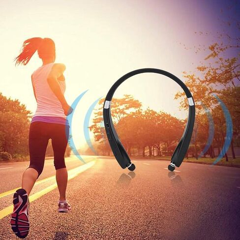 SX-991 Bluetooth اللاسلكي اللاسلكي ، سماعات أذن شريط العنق ، سماعات الرأس المعلقة من الرقبة القابلة للطي ، تقليل ضوضاء النطاق العريض CVC ، اتصال مطابقة ذكي للجهاز اللوحي ، الكمبيوتر المحمول ، سطح المكتب والهاتف الخلوي in Kuwait