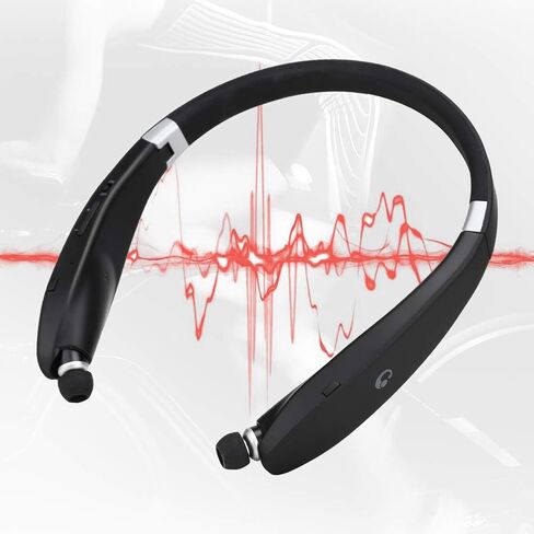 SX-991 Bluetooth اللاسلكي اللاسلكي ، سماعات أذن شريط العنق ، سماعات الرأس المعلقة من الرقبة القابلة للطي ، تقليل ضوضاء النطاق العريض CVC ، اتصال مطابقة ذكي للجهاز اللوحي ، الكمبيوتر المحمول ، سطح المكتب والهاتف الخلوي in Kuwait